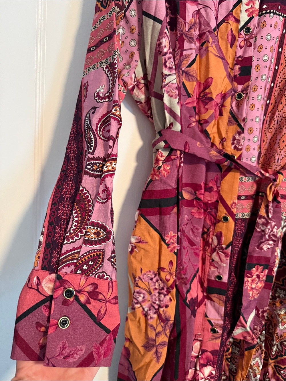 Tribal Jeans Tribal Combo Print Shirt Dress NWT - Picture 5 of 9